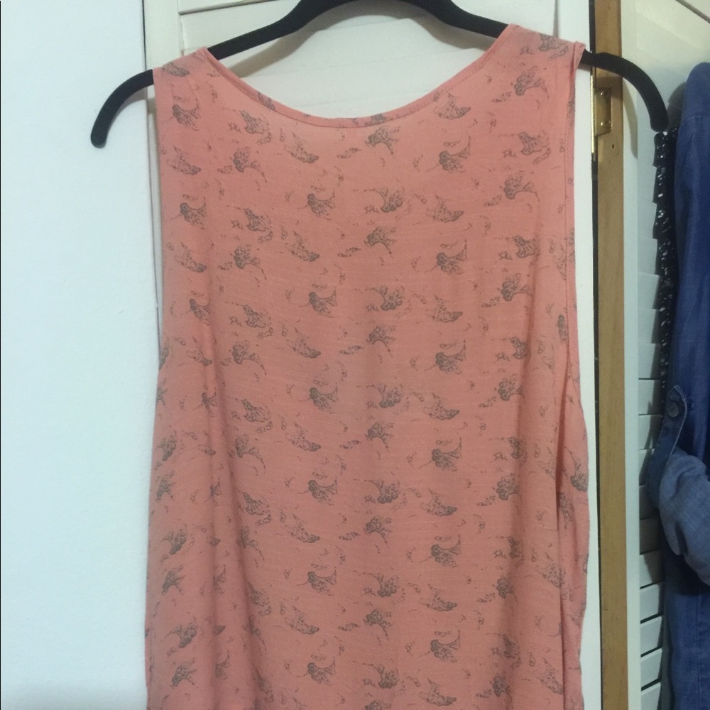 Free People Patterned Shirt with Front Cutout - Picture 4 of 5